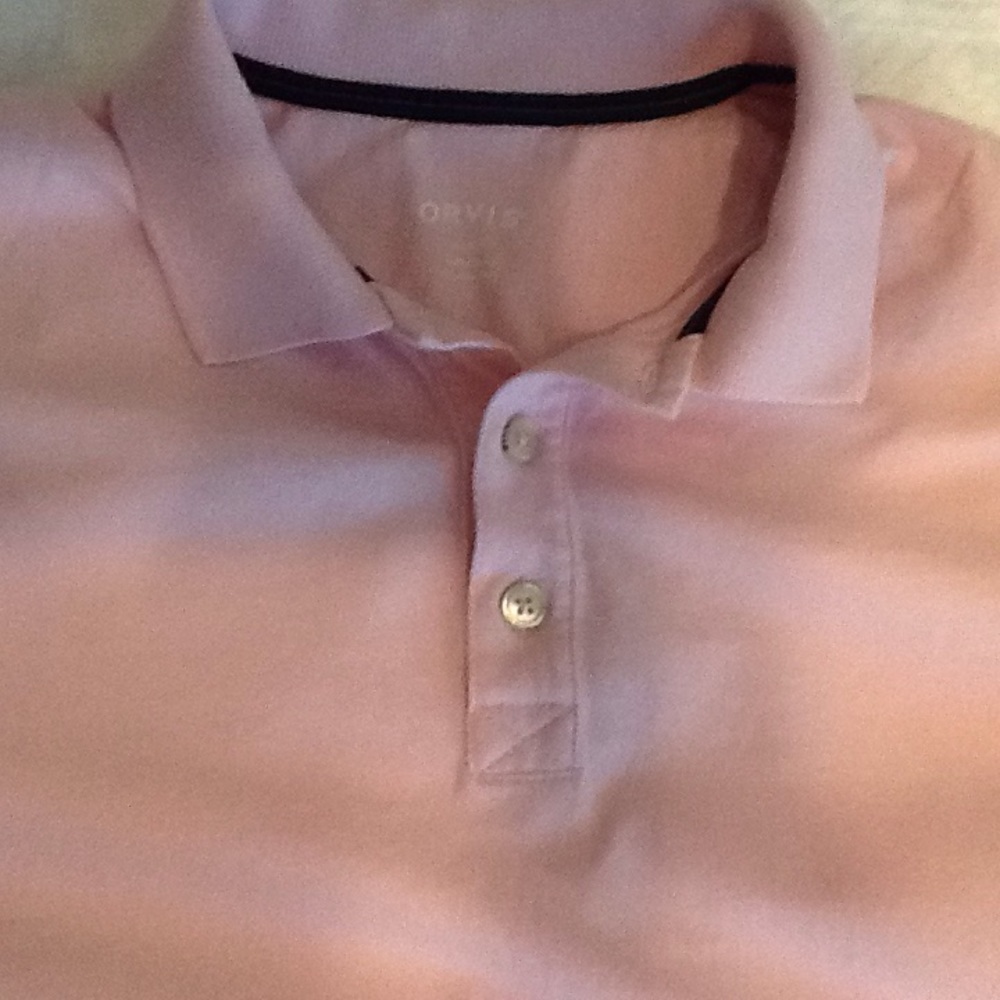 Orvis mens large polo pink